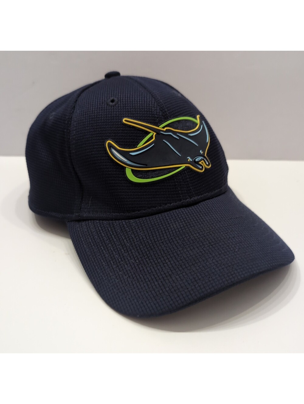 VTG Tampa Bay Devil Rays New Era Authentic On Field Snap Back Navy Blue Patch